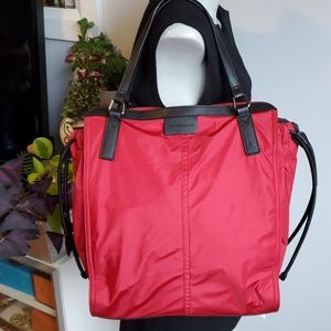 Burberry deep red tote
